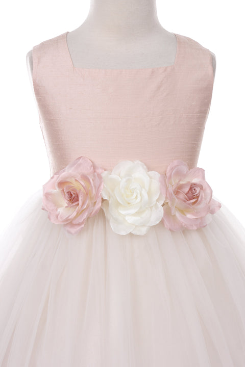 Classic Silk Flower Girl Dress