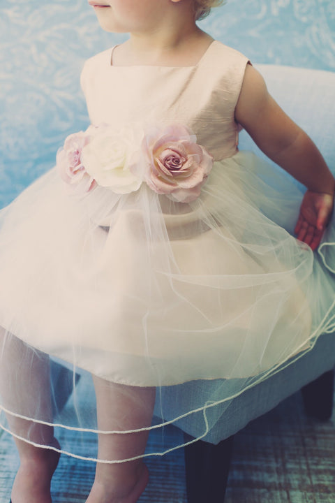 100% Silk Top Baby Dress
