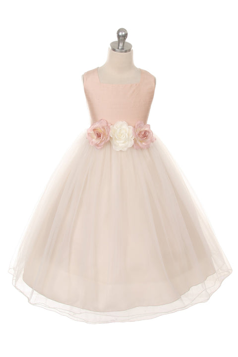 Classic Silk Flower Girl Dress