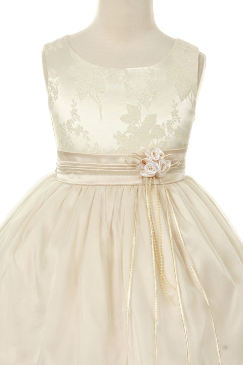Metallic Jacquard Dress