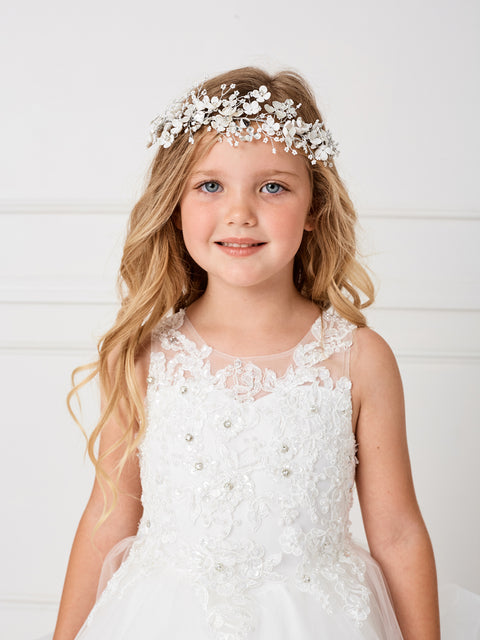 Cutie Flower Girl Wire Floral Headpiece - #150