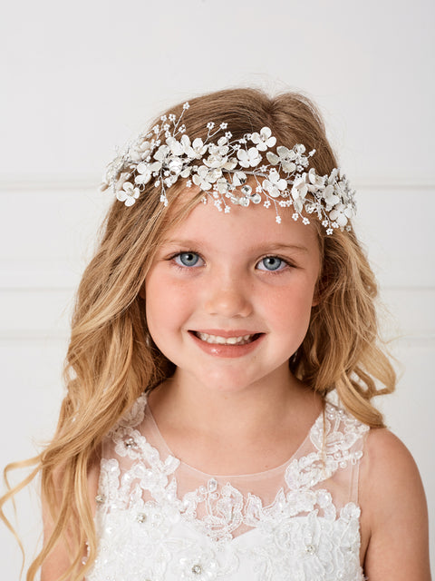 Cutie Flower Girl Wire Floral Headpiece - #150