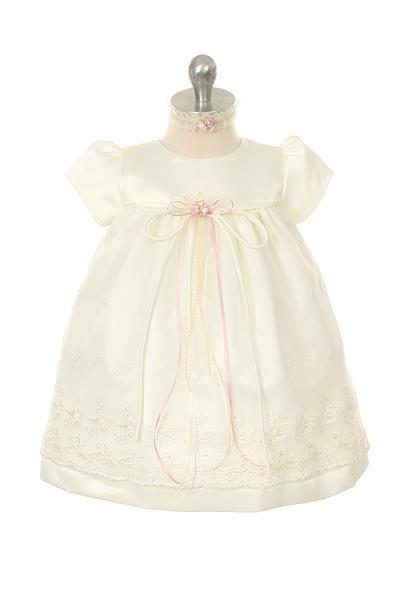 Short Sleeved Lace Baby Dress