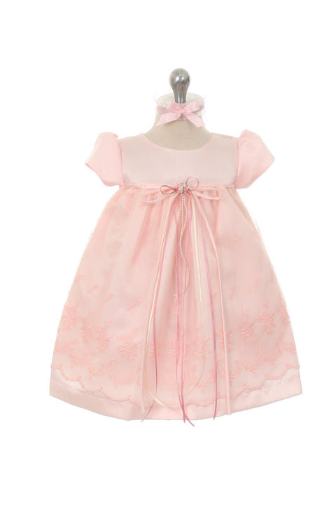 Short Sleeved Lace Baby Dress