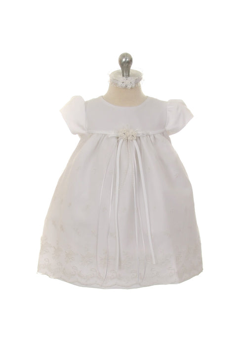 Short Sleeved Lace Baby Dress