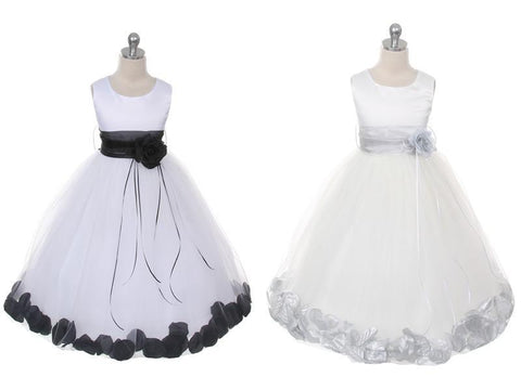 Flower Petal Dress w/ Sash (Ivory Dress) 2of2