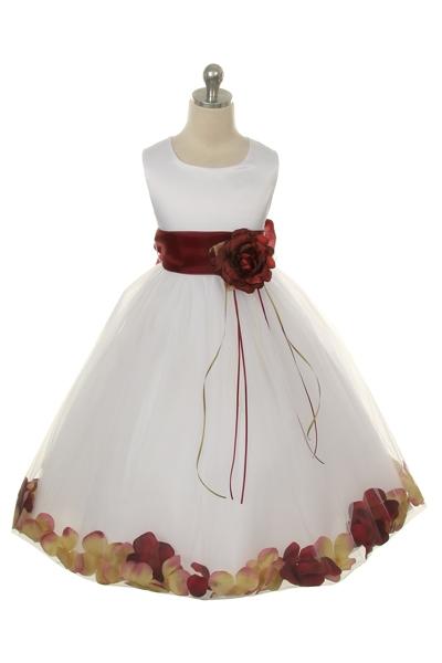 Flower Petal Dress w/ Sash (White Dress) 2of2