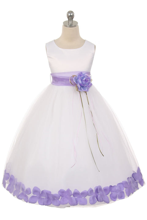 Flower Petal Dress w/ Sash (Ivory Dress) 1of2