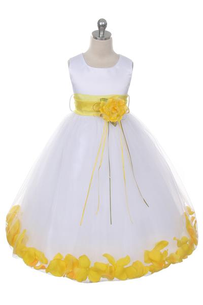 Flower Petal Dress w/ Sash (White Dress) 2of2
