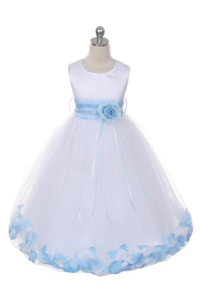 Flower Petal Dress w/ Sash (Ivory Dress) 1of2