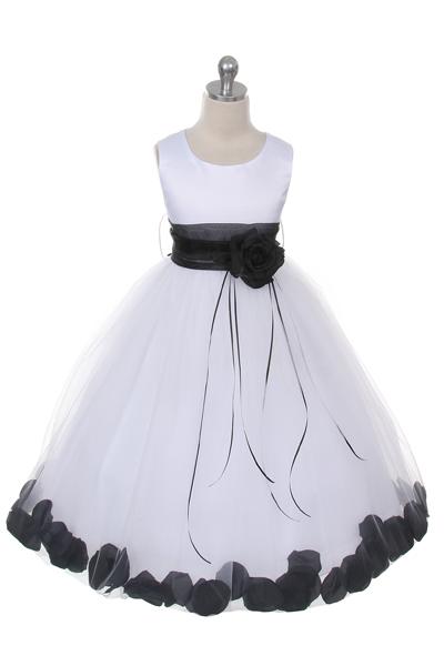 Flower Petal Dress w/ Sash (Ivory Dress) 1of2