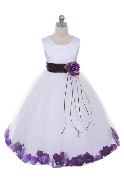 Flower Petal Dress w/ Sash (Ivory Dress) 1of2