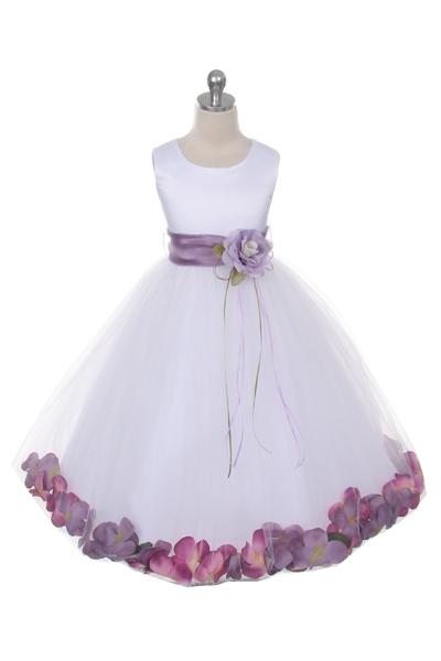 Flower Petal Dress w/ Sash (Ivory Dress) 1of2