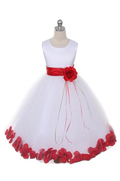 Flower Petal Dress w/ Sash (Ivory Dress) 1of2