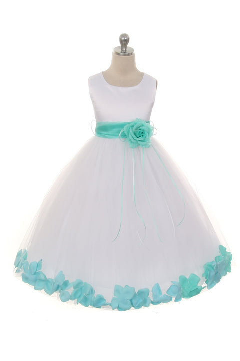 Flower Petal Dress w/ Sash (Ivory Dress) 1of2
