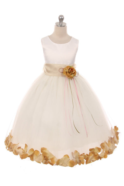 Flower Petal Dress w/ Sash (Ivory Dress) 2of2