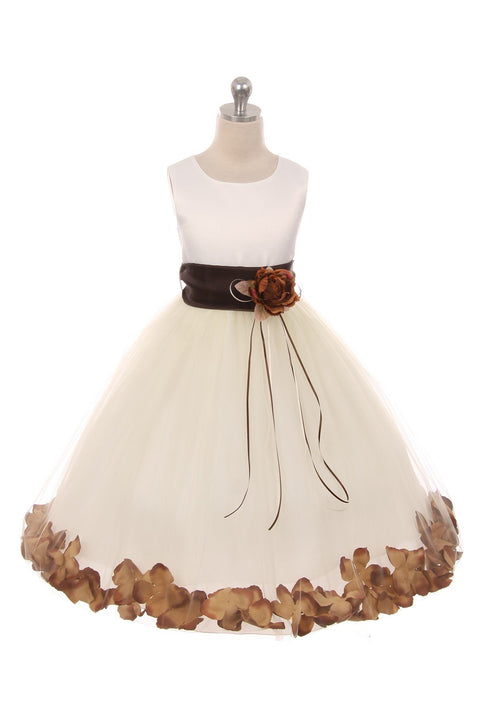 Flower Petal Dress w/ Sash (Ivory Dress) 2of2