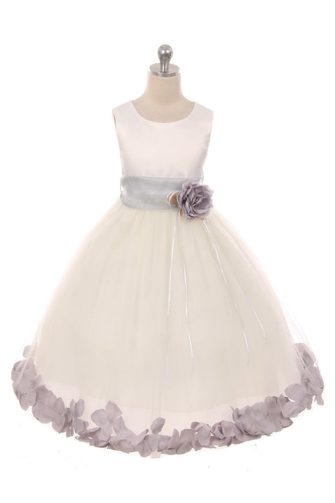 Flower Petal Dress w/ Sash (Ivory Dress) 2of2