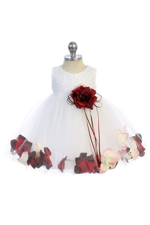 Sequin Top Petal Dress
