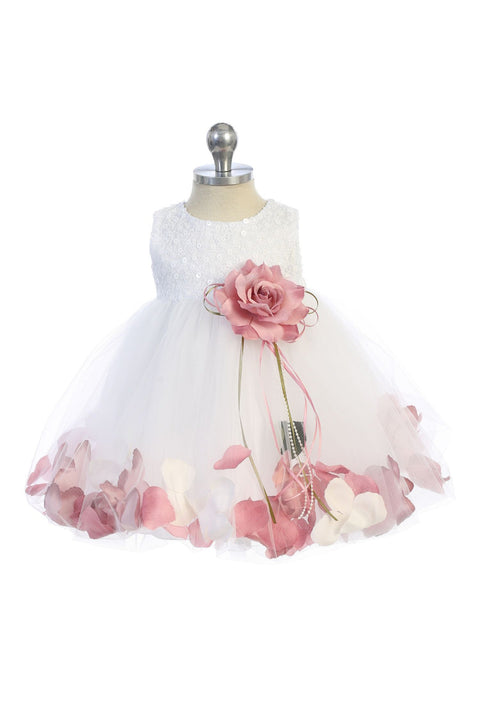Sequin Top Petal Dress
