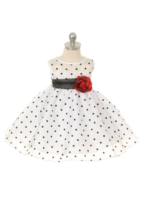 Organza Polkadot Baby Dress