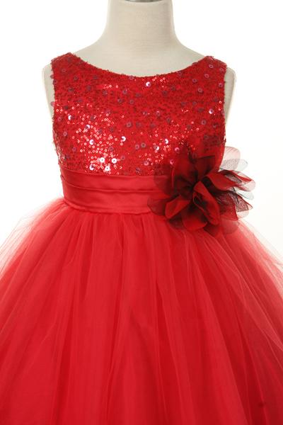 Plus Size Sequin Girl Party Dress