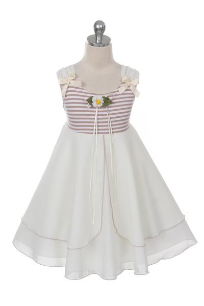 Daisy Stripe Girl Sundress