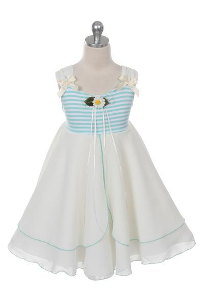 Daisy Stripe Girl Sundress