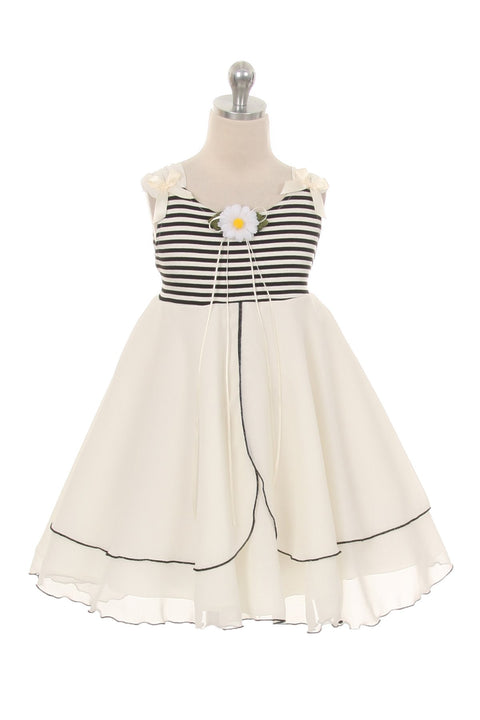 Daisy Stripe Girl Sundress