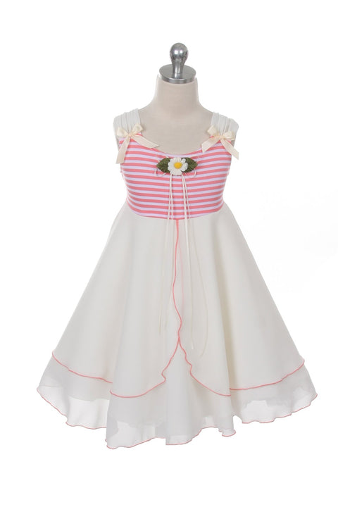 Daisy Stripe Girl Sundress