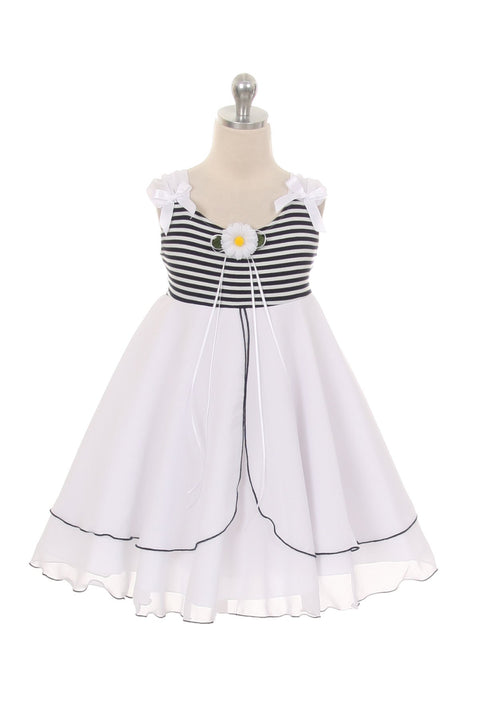 Daisy Stripe Girl Sundress