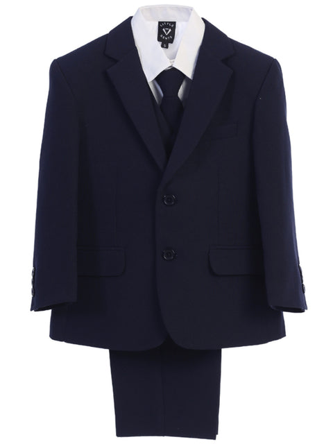 5 Piece Navy Suit With Garment Bag- Nathan