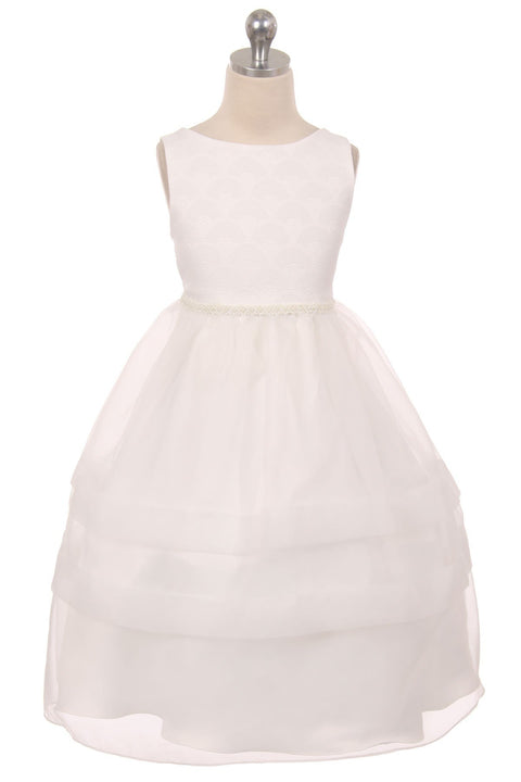 Fan Shape Design Communion Dress