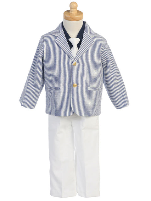 Cutie cotton seersucker suit - 3777B