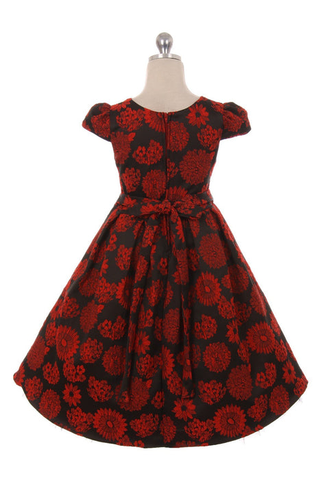 Peek-A-Boo Tulle High-Low Girl Dress- Full Bloom