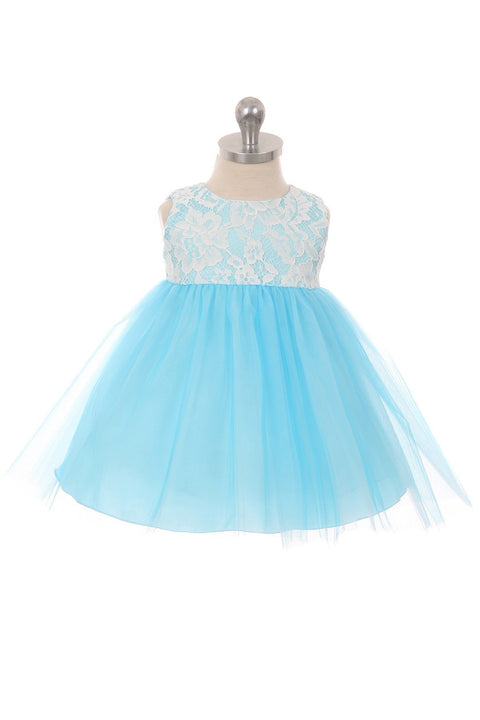 Lace Illusion Baby Dress