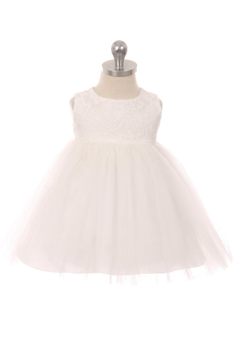 Lace Illusion Baby Dress