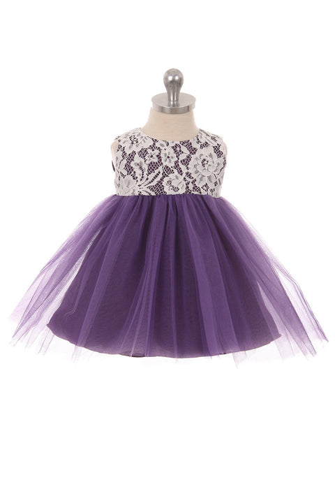 Lace Illusion Baby Dress