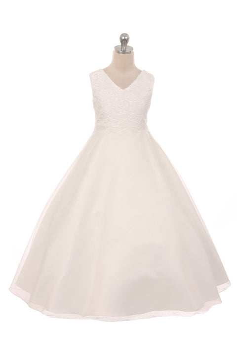 Lace Applique Bodice Full Dress