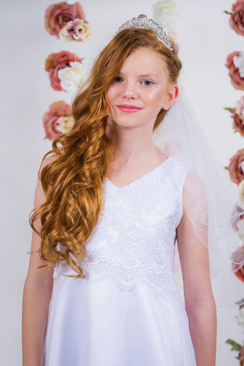 Lace Applique Bodice Full Dress