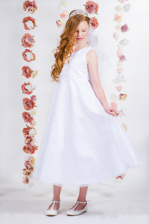 Lace Applique Bodice Full Dress