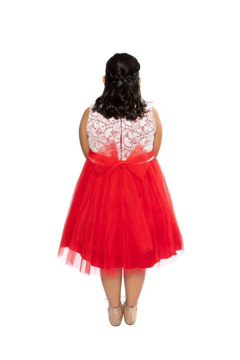 Plus Size Stretch Lace Girl Dress