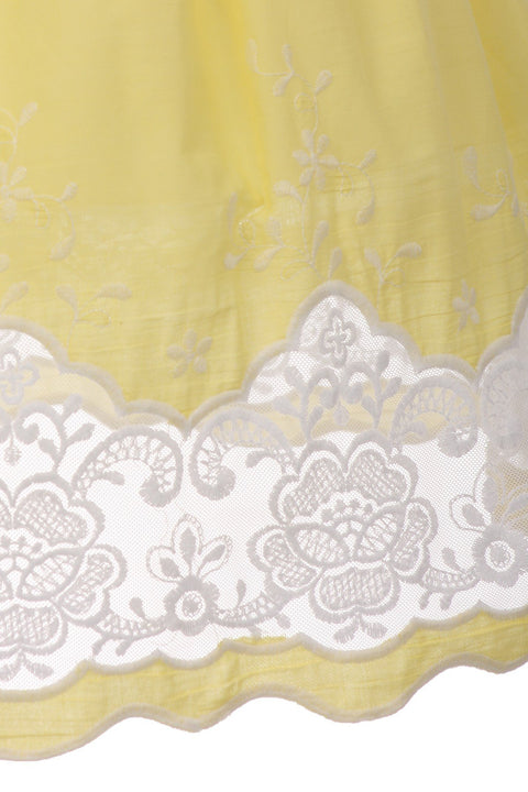 Cotton Sheer Embroidery Dress