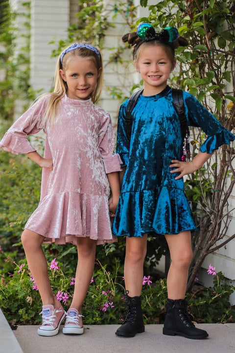 Velvet Trumpet Dress