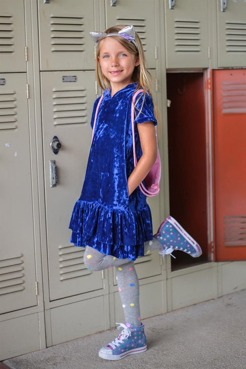 Hoodie Ruffle Dress