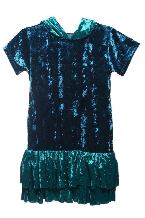 Hoodie Ruffle Dress