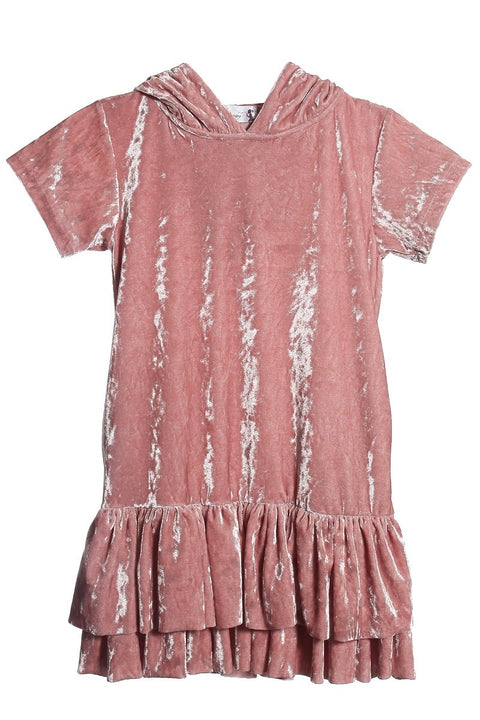 Hoodie Ruffle Dress