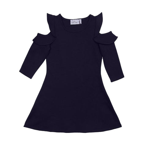 Cold Shoulder Ruffle Dress
