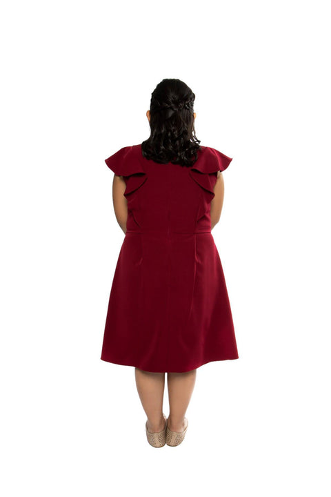 Plus Size Princess Line Ruffle Dress