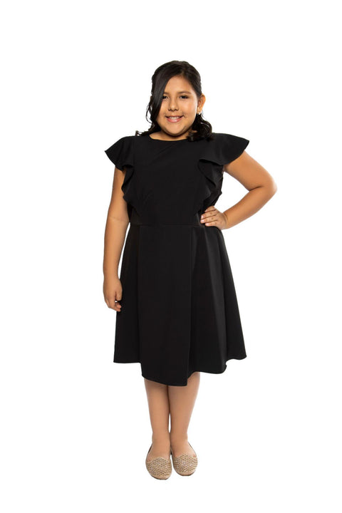 Plus Size Princess Line Ruffle Dress